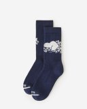 Roots Adult Cooper Beaver Sock - NAVY BLAZER