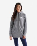 Roots Organic Capri Full Zip Hoodie - SALT & PEPPER