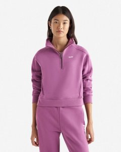 Roots Cloud Fleece Half Zip Sweatshirt - ARGYLE PURPLE