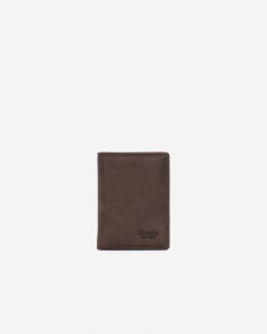 Roots Card Case With ID Tribe - CHOCOLATE