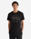 Roots Mens Heritage Beaver T-Shirt - BLACK
