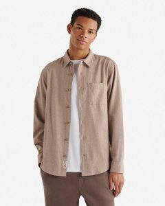 Roots Bellwoods Herringbone Shirt - WARM KHAKI MIX
