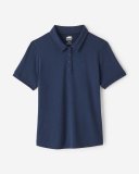 Roots Renew Short Sleeve Polo - NAVY BLAZER MIX