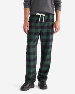 Roots Mens Park Plaid Pajama Pant - VARSITY GREEN