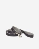 Roots Leather Dog Leash - JET BLACK