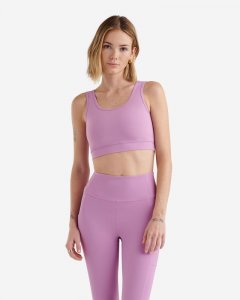 Roots Restore Crop Tank - PETAL PURPLE