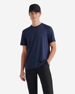 Roots Renew Short Sleeve T-shirt - NAVY BLAZER