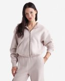 Roots Cloud Full Zip Hoodie - ECRU