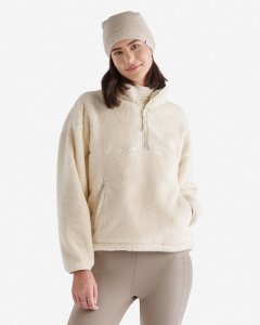 Roots Creekside Shearling Fleece Anorak - SNOWDRIFT WHITE