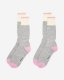 Roots Adult Roots Warm Cabin Pop Sock 2 Pack - LIGHT GREY MIX Roots Adult Roots Warm Cabin Pop Sock 2 Pack - LIGHT GREY MIX