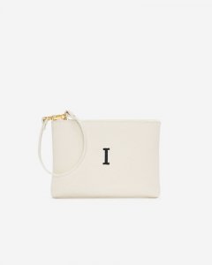 Roots Monogram Wristlet Ivory - I