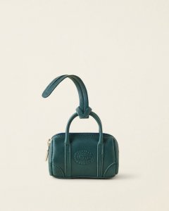 Roots Upcycle Banff Bag Charm - DEEP TEAL