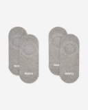 Roots Adult No Show Sock 2 Pack - GREY MIX