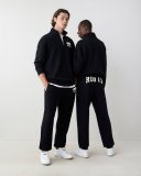 Roots Organic Original Half Zip Stein - BLACK