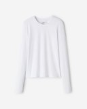 Roots Renew Fitted Long Sleeve Top - WHITE