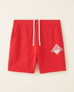 Roots Beaver Canoe Sweatshort 8 Inch - JAM RED
