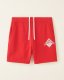 Roots Beaver Canoe Sweatshort 8 Inch - JAM RED