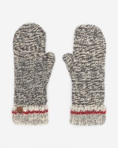 Roots Chunky Cabin Mitten - GREY OAT MIX