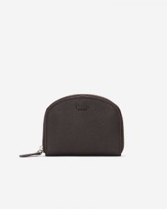 Roots Half Moon Wallet Cloud - ÉBÈNE