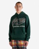 Roots Plaid Applique Kanga Hoodie - VARSITY GREEN