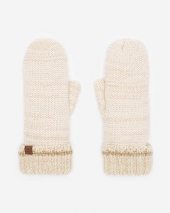 Roots Chunky Cabin Mitten - OATMEAL MIX