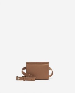 Roots Twinsie Belt Bag Cloud - TANNERY BROWN