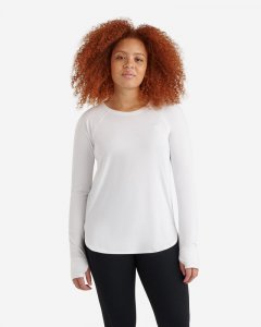 Roots Renew Long Sleeve Top - WHITE