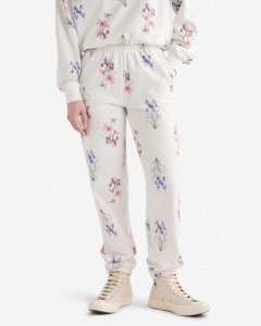 Roots Cooper Floral Sweatpant - COCONUT WHITE