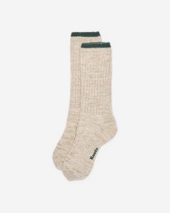 Roots Adult Roots Heritage Cotton Boot Sock - FLAXSEED MIX