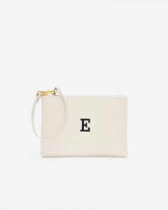 Roots Monogram Wristlet Ivory - E