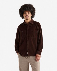 Roots Cord Work Shirt - ESPRESSO BROWN