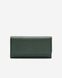Roots Large Chequebook Clutch Cervino - FOREST GREEN