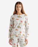 Roots Womens Holiday Pajama Top - MULTI