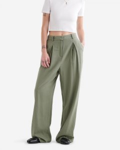 Roots Linen Trouser - AGAVE GREEN