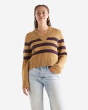 Roots Cape Breton V-Neck Sweater - SIENNA BROWN