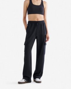 Roots Organic Cooper Cargo Sweatpant - BLACK