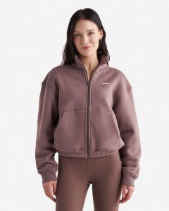 Roots Cloud Cropped Jacket - CINDER BROWN