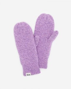 Roots Cozy Knit Mitten - PASTEL LILAC MIX