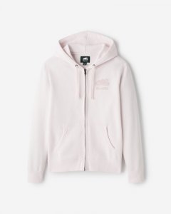 Roots Organic Original Full Zip Hoodie - PINK PEARL