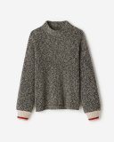 Roots Cabin Funnel Neck Sweater - GREY OAT MIX
