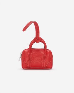 Roots Upcycle Banff Bag Charm Cervino - RACING RED