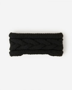 Roots Olivia Cable Headband - BLACK