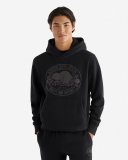 Roots Mens Heritage Beaver Hoodie - BLACK