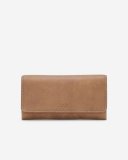 Roots Large Chequebook Clutch Tribe - NATURAL