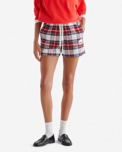 Roots Womens Inglenook Pajama Short - CREAM STEWART PLAID