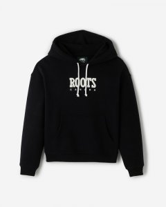 Roots Retro Hoodie - BLACK
