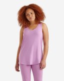 Roots Renew Racer Tank - PETAL PURPLE MIX