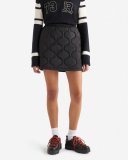 Roots Quilted Skirt - BLACK