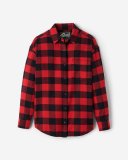 Roots Park Plaid Relaxed Shirt - CABIN RED