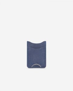 Roots Two Sided Card Holder Tribe - ROYAL BLUE